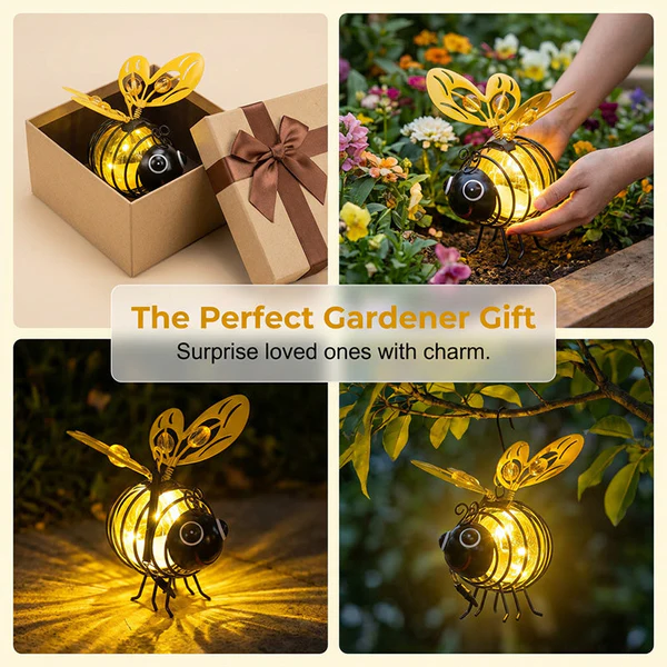 🌙🍃 LIMITED-TIME 50% OFF! Hanging Solar Bee Light – Spread Joy