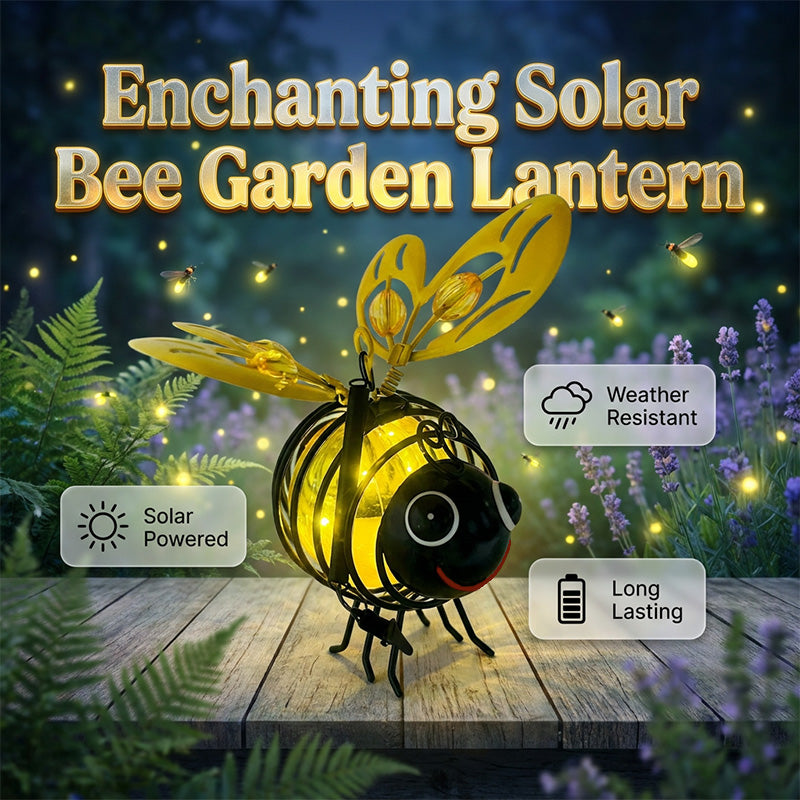 🌙🍃 LIMITED-TIME 50% OFF! Hanging Solar Bee Light – Spread Joy Day and Night 🌞🌜